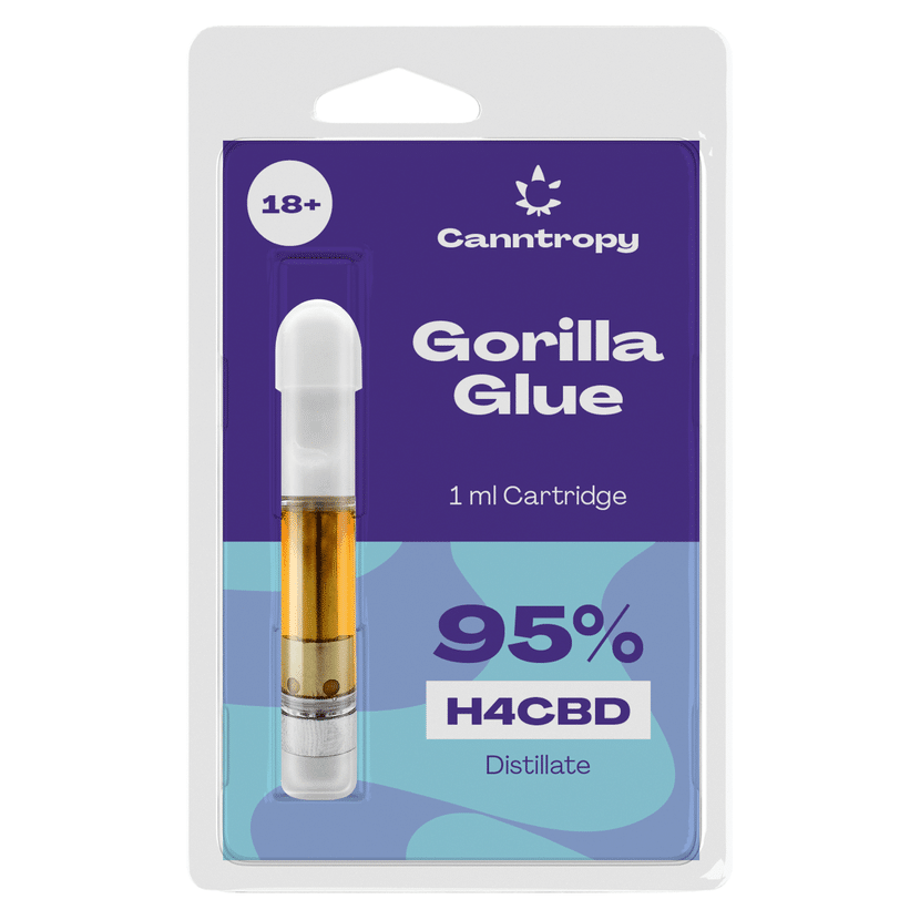 Canntropy H4CBD Vape Cartridge Gorilla Glue, 95% H4CBD, 1ml - CBD ...